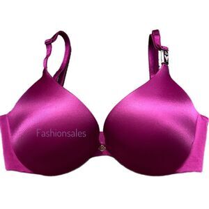 Victoria’s Secret So Obsessed Adds 1 1/2 cups Push up Padded bra magenta 32D